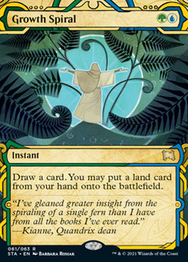 Growth Spiral (Foil Etched) [Strixhaven: School of Mages Mystical Archive] | Pegasus Games WI