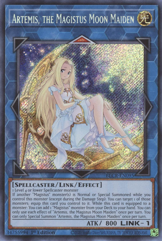 Artemis, the Magistus Moon Maiden [BLCR-EN095] Secret Rare | Pegasus Games WI