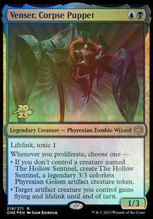 Venser, Corpse Puppet [Phyrexia: All Will Be One Prerelease Promos] | Pegasus Games WI