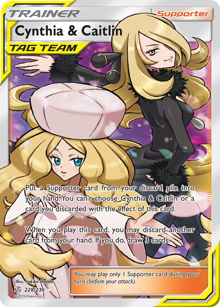 Cynthia & Caitlin (228/236) [Sun & Moon: Cosmic Eclipse] | Pegasus Games WI