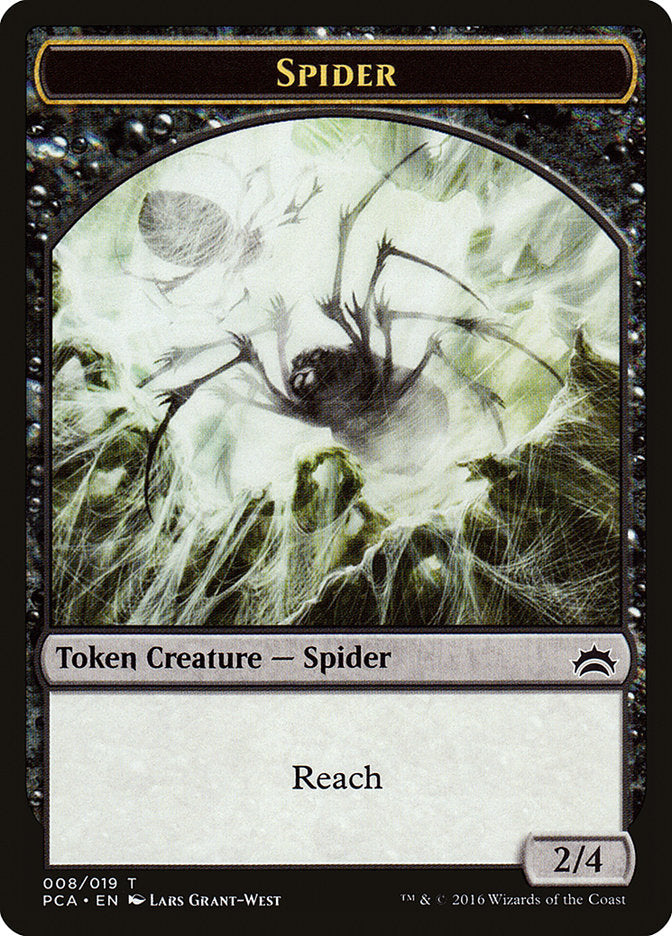 Spider // Saproling Double-Sided Token [Planechase Anthology Tokens] | Pegasus Games WI