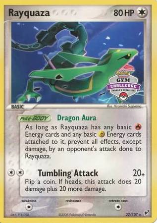 Rayquaza (22/107) (Gym Challenge Promo) [EX: Deoxys] | Pegasus Games WI