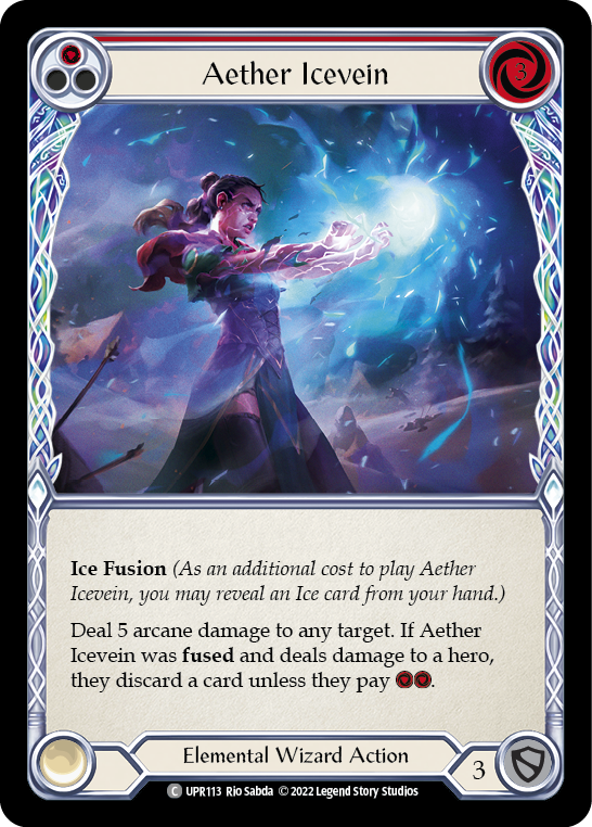 Aether Icevein (Red) [UPR113] (Uprising)  Rainbow Foil | Pegasus Games WI