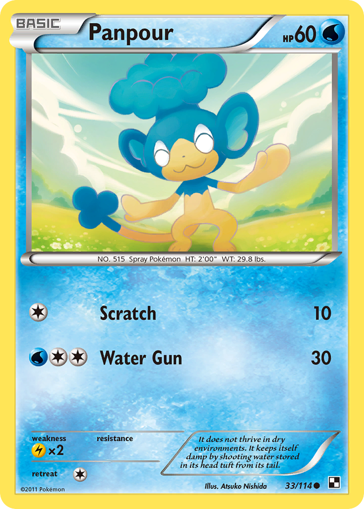 Panpour (33/114) [Black & White: Base Set] | Pegasus Games WI
