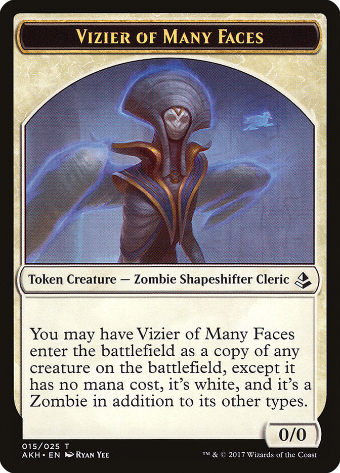 Vizier of Many Faces Token [Amonkhet Tokens] | Pegasus Games WI