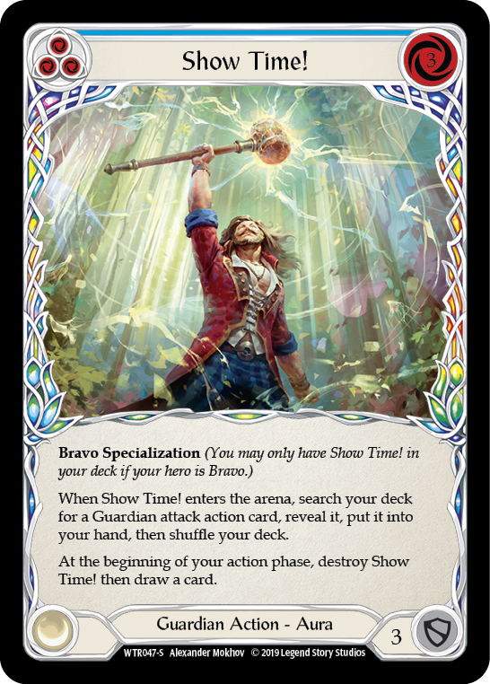 Show Time! [WTR047-S] Alpha Print Rainbow Foil | Pegasus Games WI