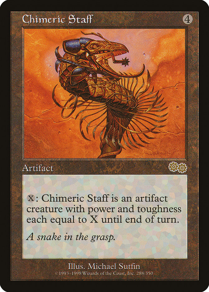 Chimeric Staff [Urza's Saga] | Pegasus Games WI