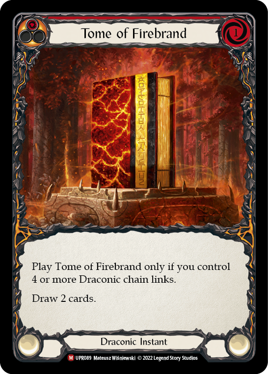 Tome of Firebrand [UPR089] (Uprising)  Rainbow Foil | Pegasus Games WI