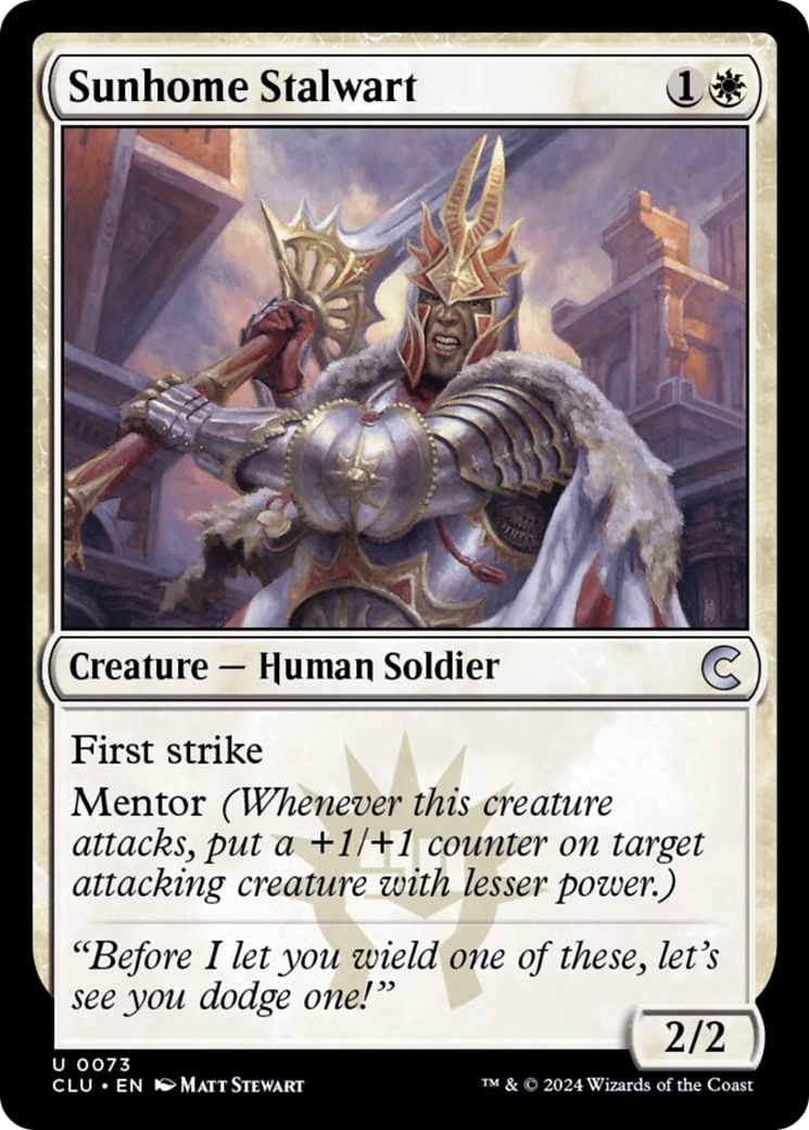 Sunhome Stalwart [Ravnica: Clue Edition] | Pegasus Games WI