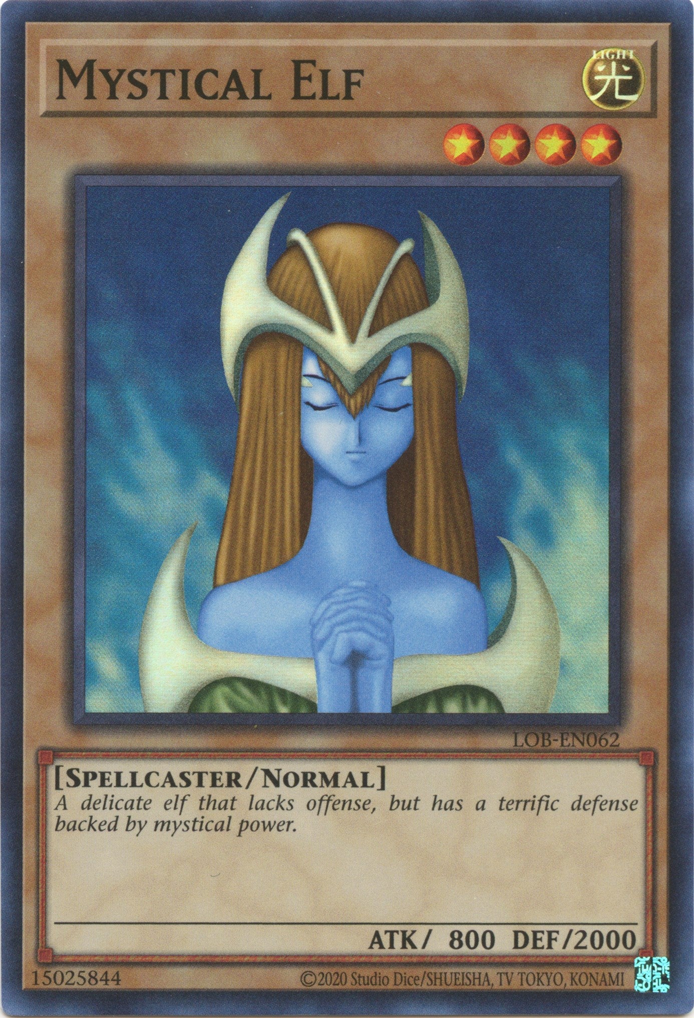 Mystical Elf (25th Anniversary) [LOB-EN062] Super Rare | Pegasus Games WI