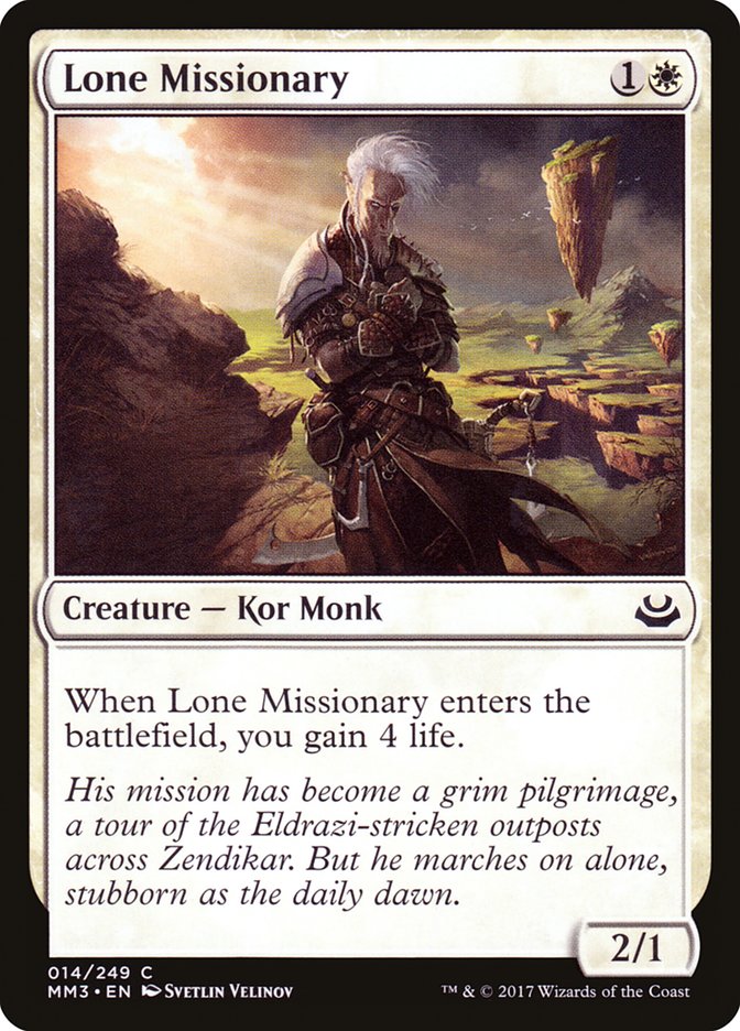 Lone Missionary [Modern Masters 2017] | Pegasus Games WI