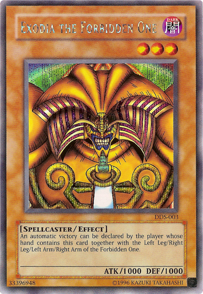 Exodia the Forbidden One (Dark Duel Stories) [DDS-003] Secret Rare | Pegasus Games WI