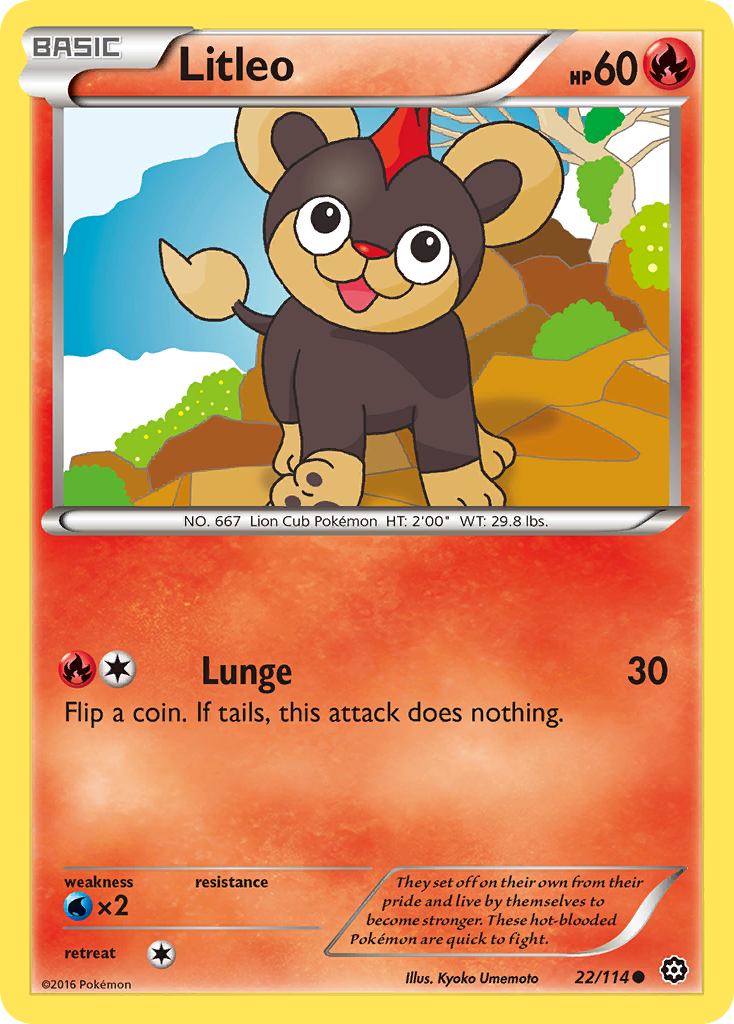 Litleo (22/114) [XY: Steam Siege] | Pegasus Games WI