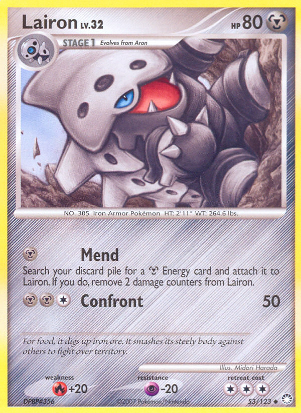 Lairon (53/123) [Diamond & Pearl: Mysterious Treasures] | Pegasus Games WI