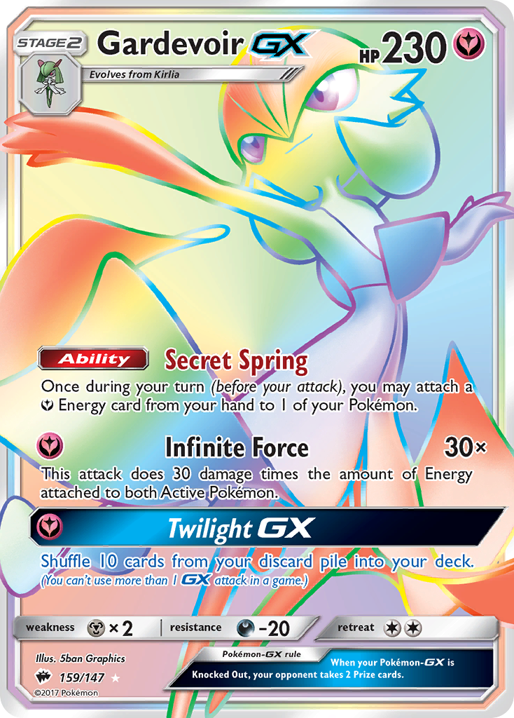 Gardevoir GX (159/147) [Sun & Moon: Burning Shadows] | Pegasus Games WI