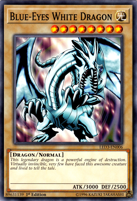 Blue-Eyes White Dragon [LED3-EN006] Common | Pegasus Games WI