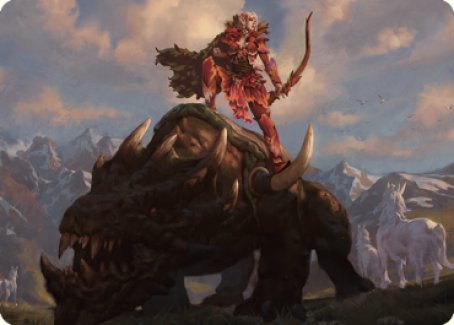 Meria's Outrider Art Card [Dominaria United Art Series] | Pegasus Games WI