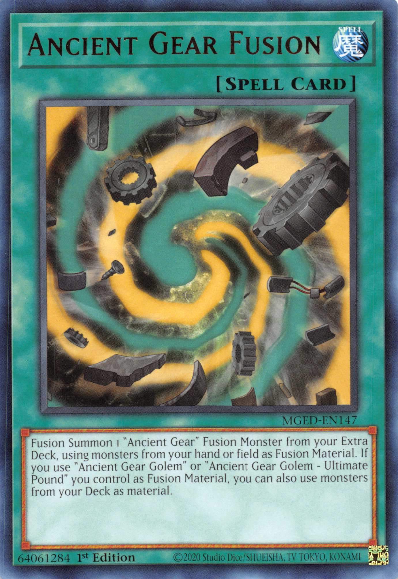 Ancient Gear Fusion [MGED-EN147] Rare | Pegasus Games WI