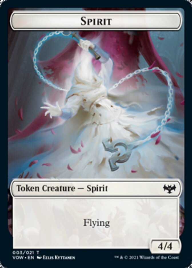 Blood // Spirit (003) Double-Sided Token [Innistrad: Crimson Vow Tokens] | Pegasus Games WI