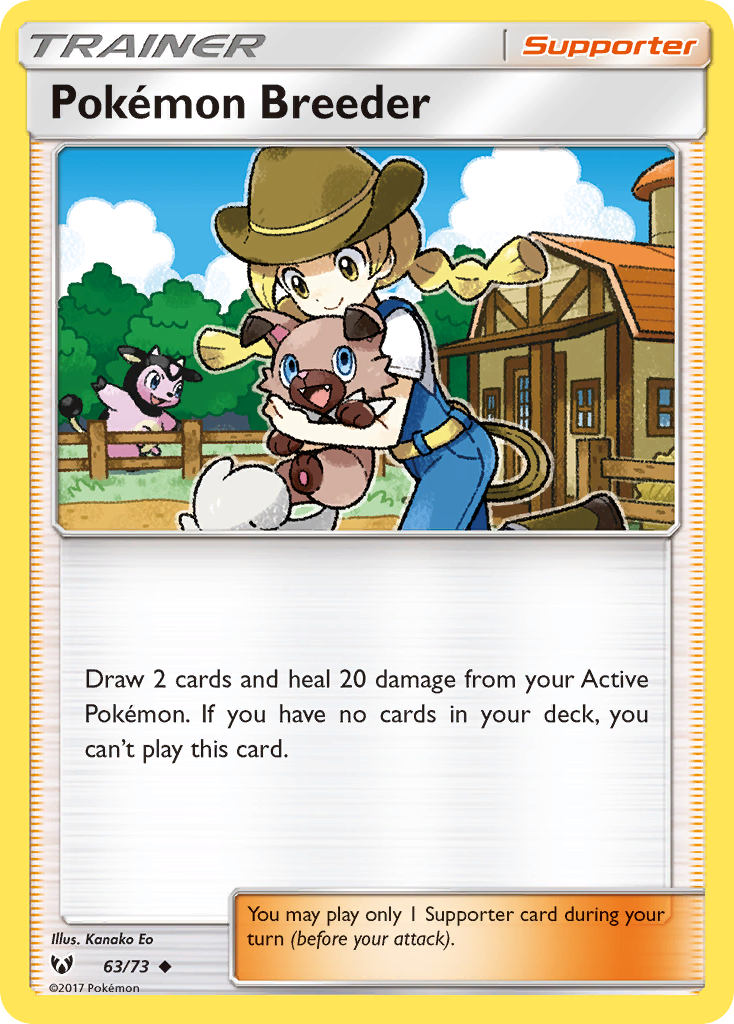 Pokemon Breeder (63/73) [Sun & Moon: Shining Legends] | Pegasus Games WI