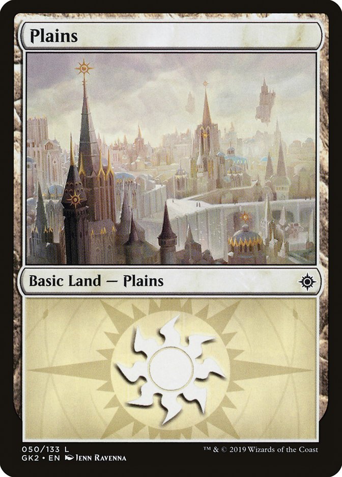 Plains (50) [Ravnica Allegiance Guild Kit] | Pegasus Games WI