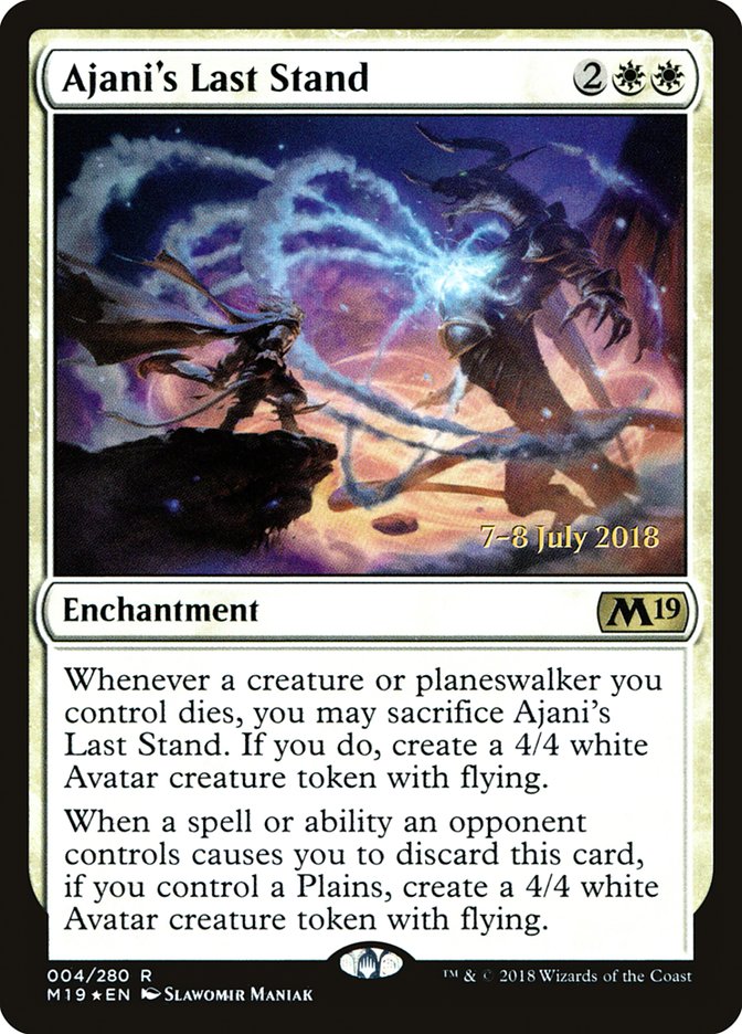 Ajani's Last Stand [Core Set 2019 Prerelease Promos] | Pegasus Games WI