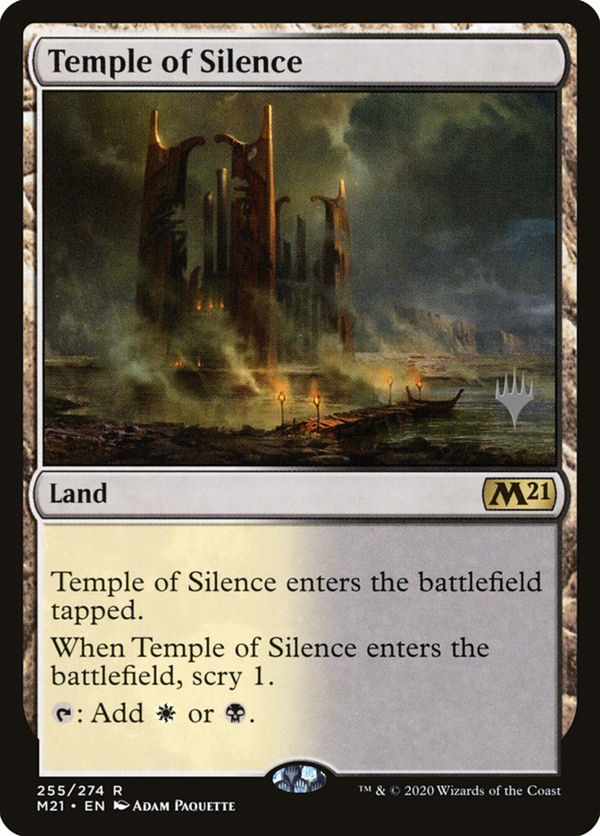 Temple of Silence (Promo Pack) [Core Set 2021 Promos] | Pegasus Games WI