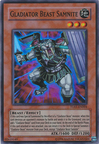Gladiator Beast Samnite [TU01-EN004] Super Rare | Pegasus Games WI