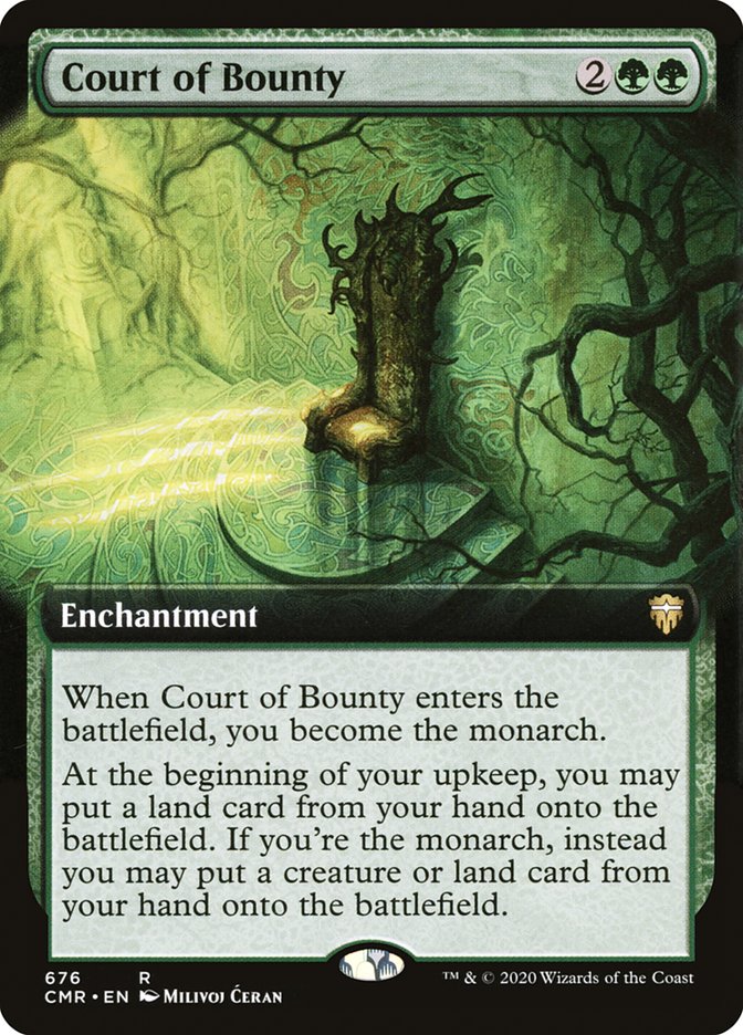 Court of Bounty (Extended Art) [Commander Legends] | Pegasus Games WI