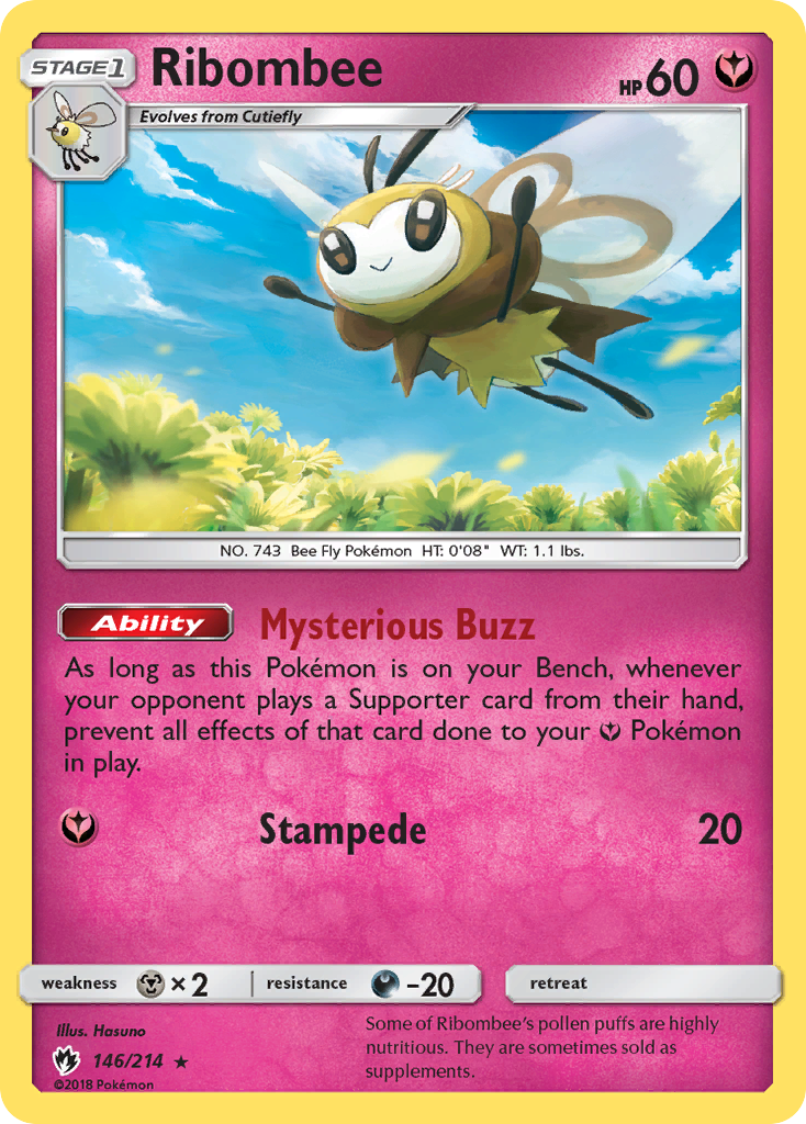 Ribombee (146/214) [Sun & Moon: Lost Thunder] | Pegasus Games WI