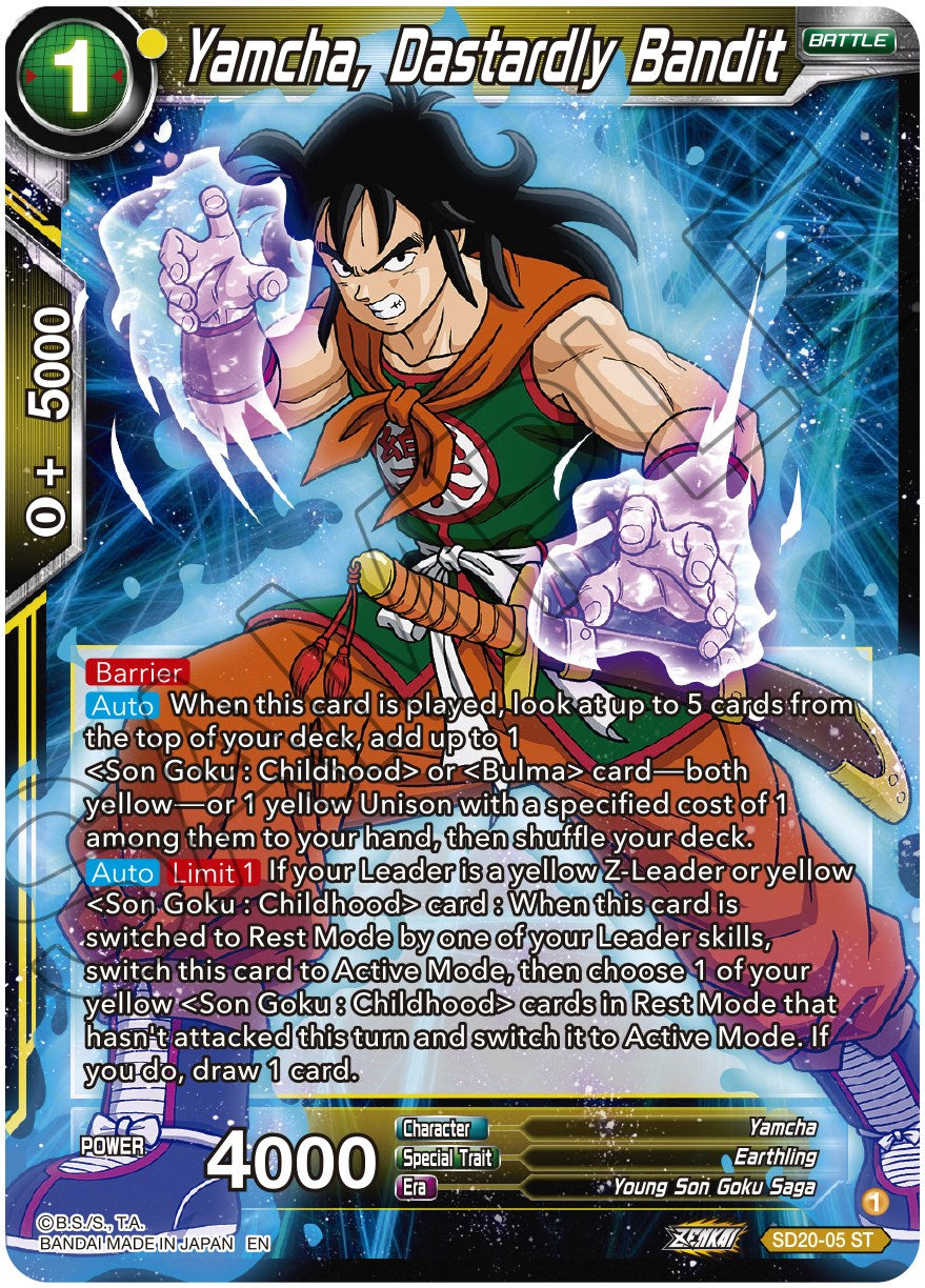 Yamcha, Dastardly Bandit (SD20-05) [Dawn of the Z-Legends] | Pegasus Games WI