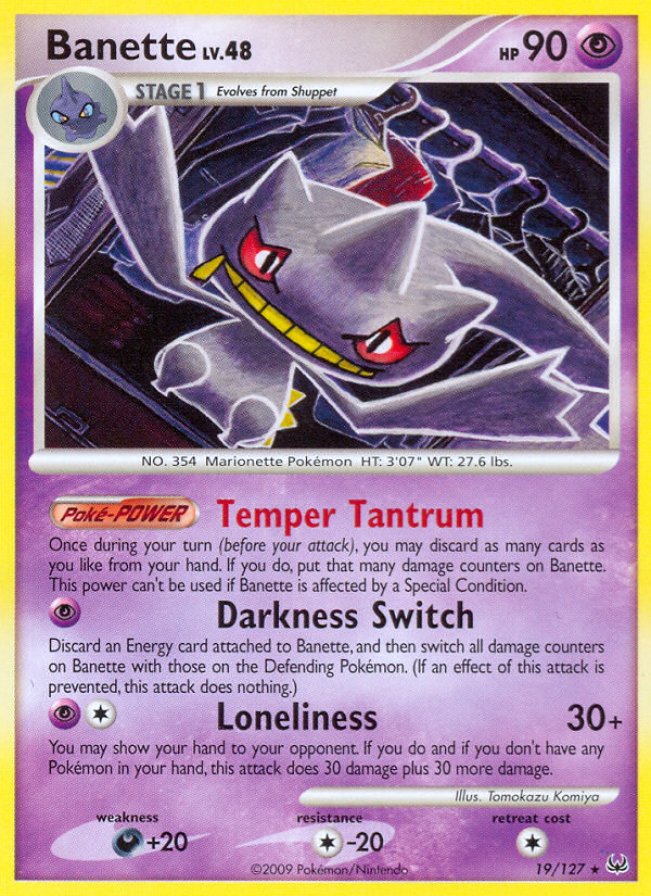 Banette (19/127) [Platinum: Base Set] | Pegasus Games WI