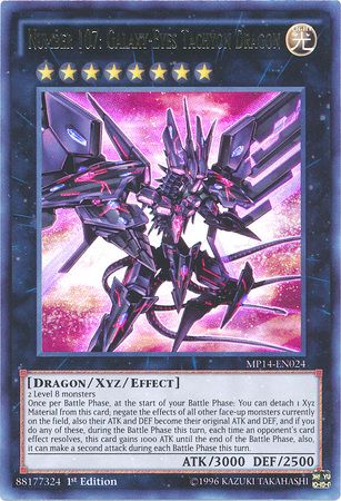 Number 107: Galaxy-Eyes Tachyon Dragon [MP14-EN024] Ultra Rare | Pegasus Games WI