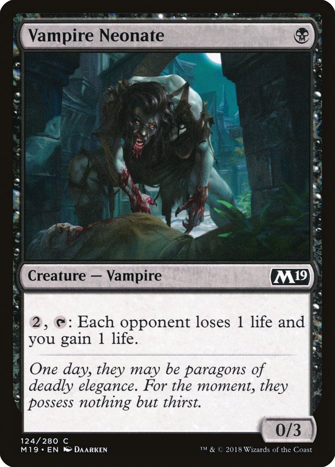 Vampire Neonate [Core Set 2019] | Pegasus Games WI