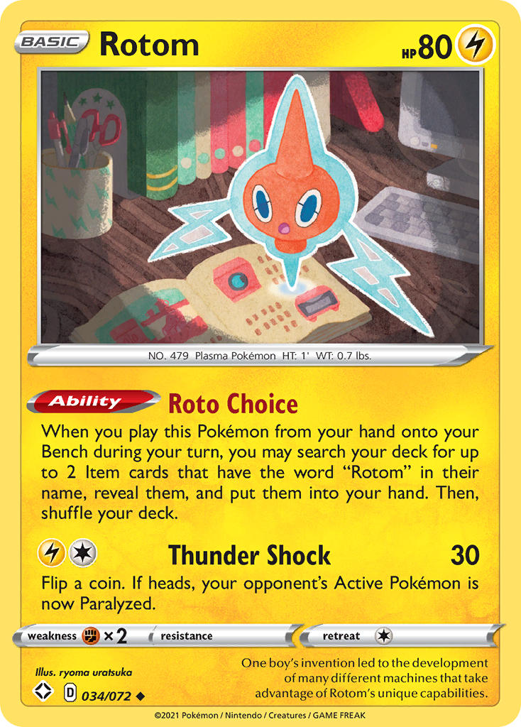 Rotom (034/072) [Sword & Shield: Shining Fates] | Pegasus Games WI