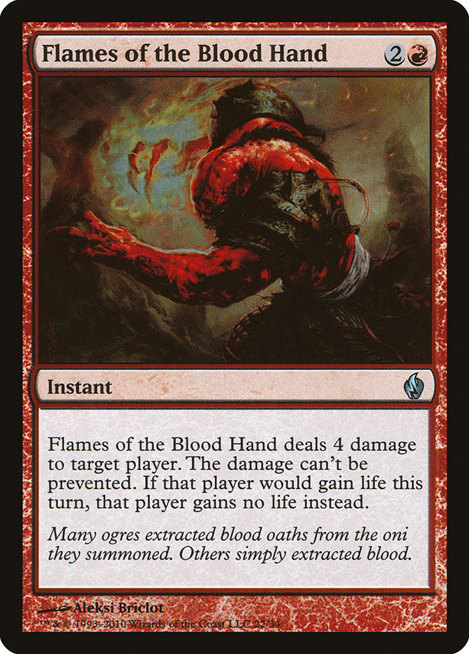 Flames of the Blood Hand [Premium Deck Series: Fire and Lightning] | Pegasus Games WI