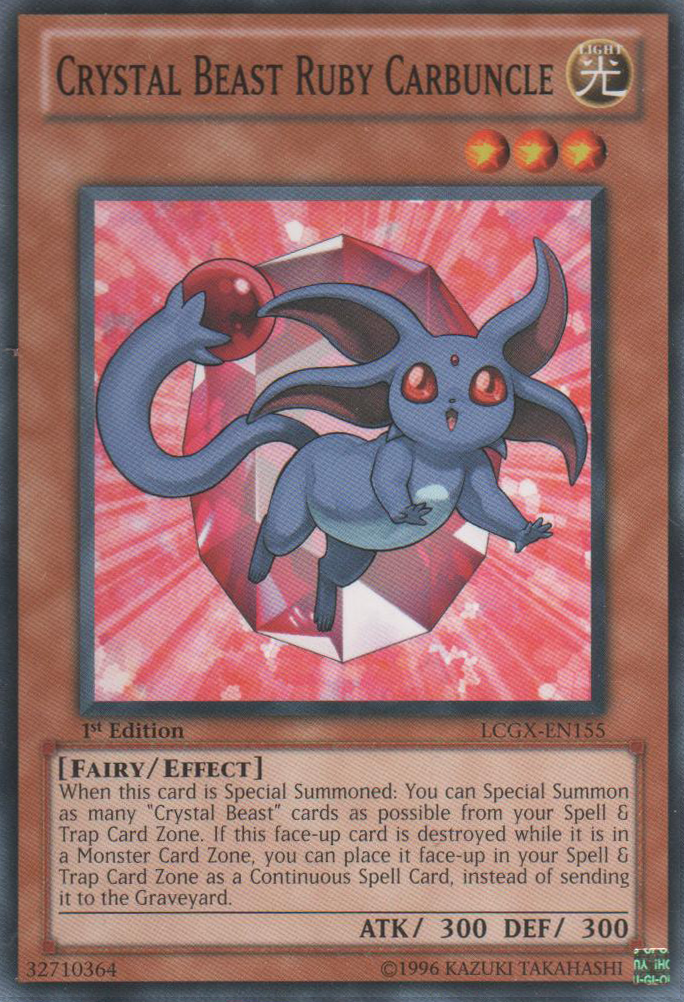 Crystal Beast Ruby Carbuncle [LCGX-EN155] Common | Pegasus Games WI