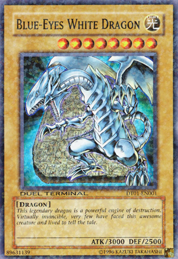 Blue-Eyes White Dragon [DT01-EN001] Super Rare | Pegasus Games WI