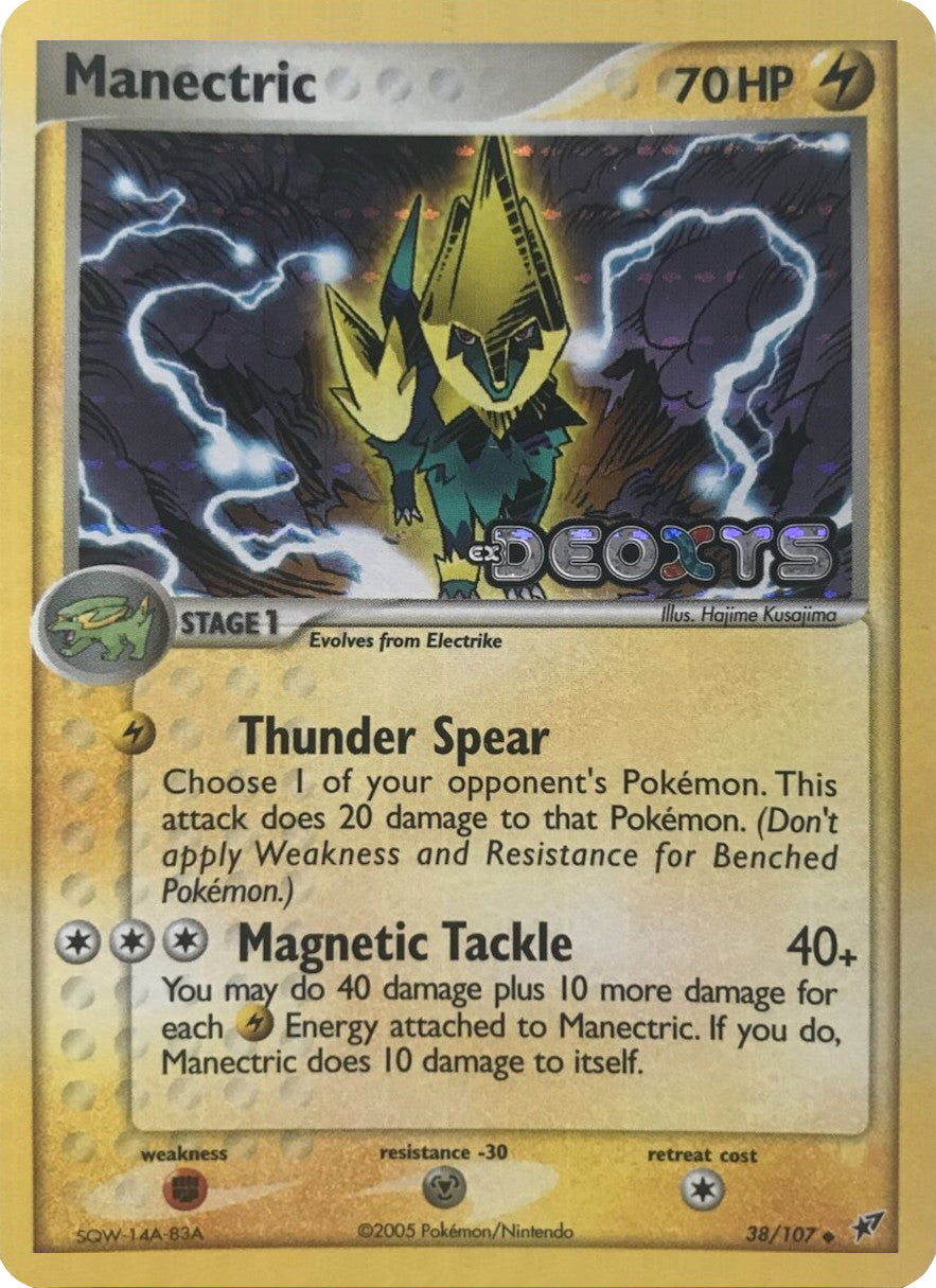 Manectric (38/107) (Stamped) [EX: Deoxys] | Pegasus Games WI