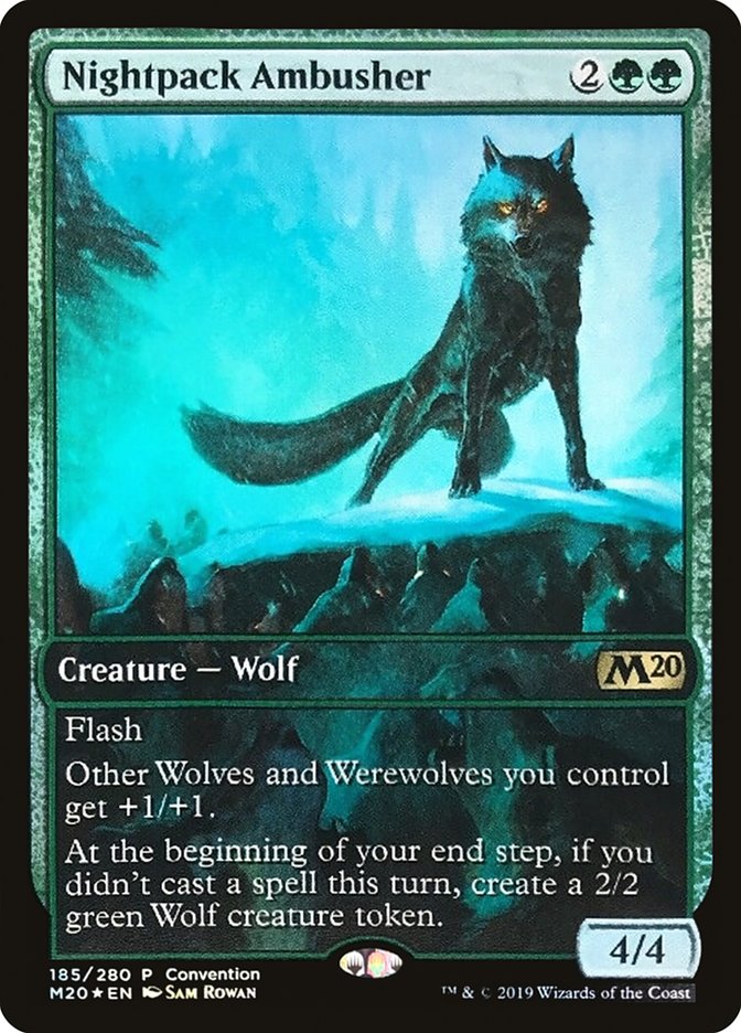 Nightpack Ambusher (Convention) (Full Art) [Core Set 2020 Promos] | Pegasus Games WI