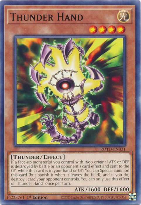 Thunder Hand [ROTD-EN031] Common | Pegasus Games WI