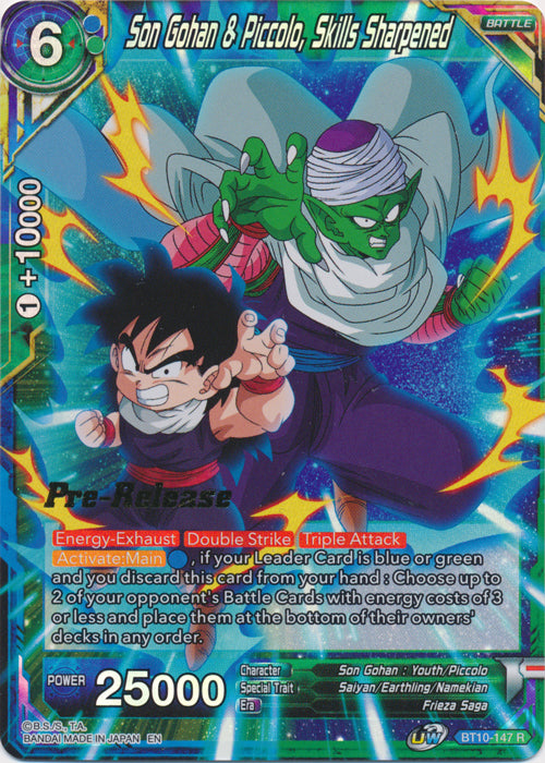 Son Gohan & Piccolo, Skills Sharpened (BT10-147) [Rise of the Unison Warrior Prerelease Promos] | Pegasus Games WI
