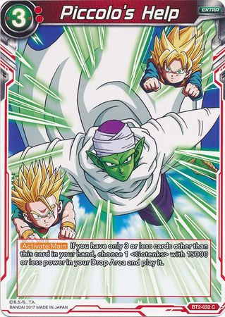 Piccolo's Help [BT2-032] | Pegasus Games WI