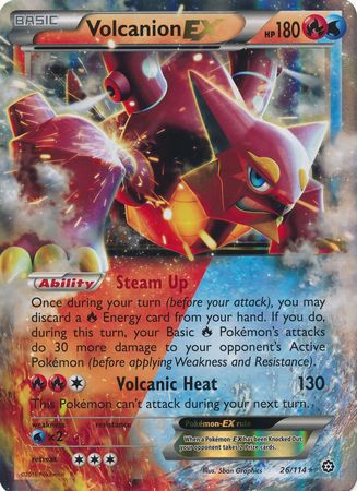 Volcanion EX (26/114) (Jumbo Card) [XY: Steam Siege] | Pegasus Games WI