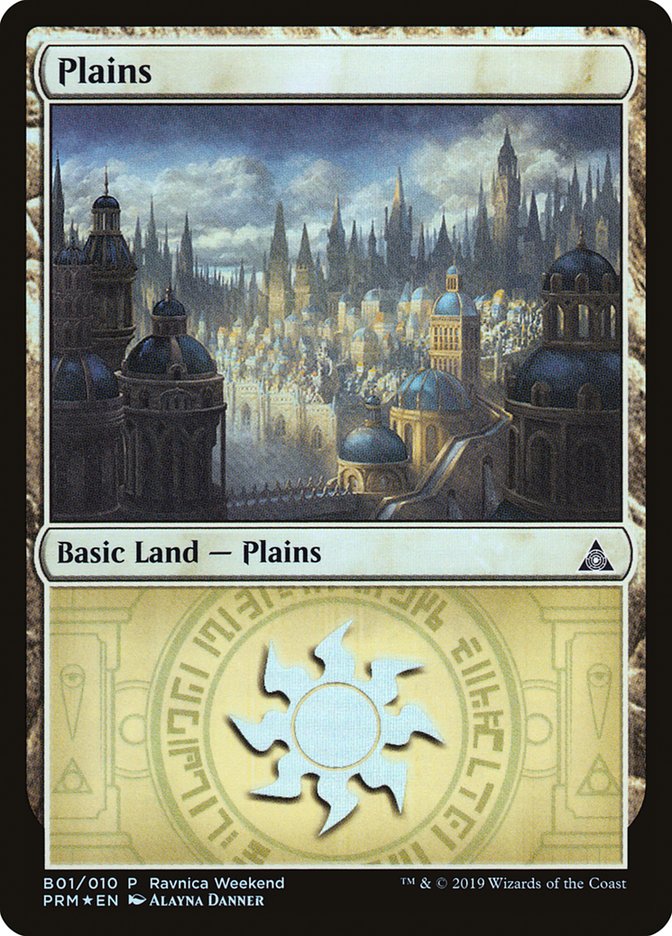 Plains (B01) [Ravnica Allegiance Guild Kit] | Pegasus Games WI