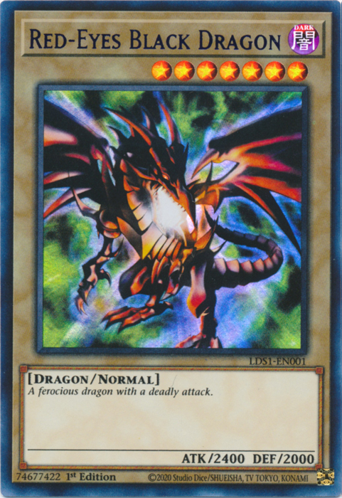 Red-Eyes Black Dragon (Blue) [LDS1-EN001] Ultra Rare | Pegasus Games WI