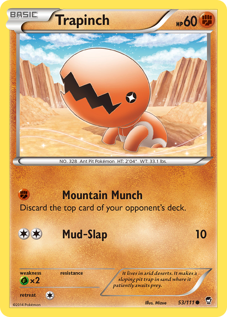 Trapinch (53/111) [XY: Furious Fists] | Pegasus Games WI