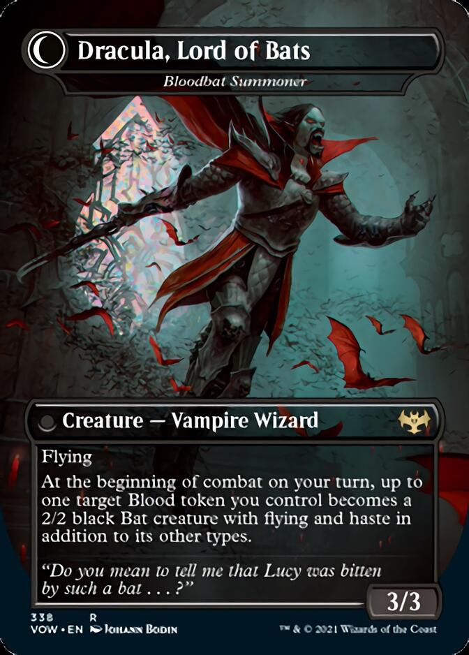 Voldaren Bloodcaster // Bloodbat Summoner - Dracula, Lord of Blood // Dracula, Lord of Bats [Innistrad: Crimson Vow] | Pegasus Games WI