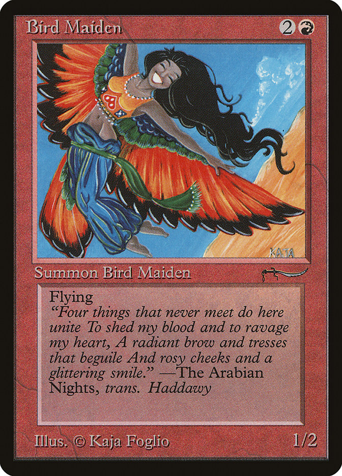 Bird Maiden (Light Mana Cost) [Arabian Nights] | Pegasus Games WI