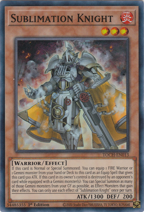 Sublimation Knight [TOCH-EN013] Super Rare | Pegasus Games WI